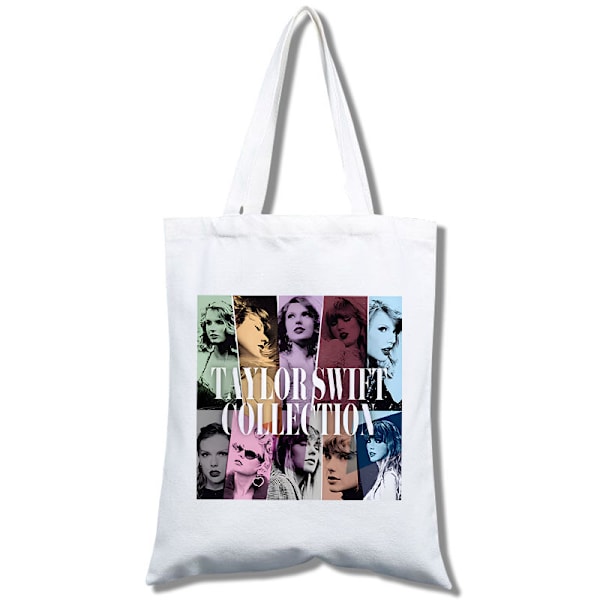 Taylor Swift The Eras Tour Canvas Shopping Bag Skuldertaske Shopper Bags Gave til TS Fans Musikelskende