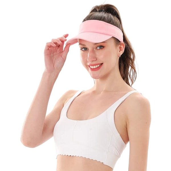 Sun Visor Hat Sports Adjustable Baseball Cap with Outdoor UV Protection for Women Men