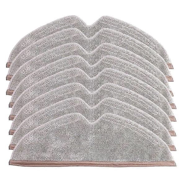 8 STK Erstatningsmikrofiber Moppeklutpute for Roborock Q7 Q8 S5 Max, Q5 Pro, E4, E5, S5, S6, S6 Pure MaxV, Q5