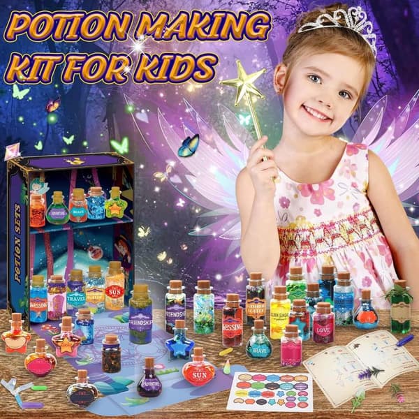 Kids Magic Potion DIY Toy Set – Creative Fun Craft & Science Mixing Experiment Kit for Kids
