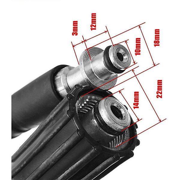 Passer til Karcher K2 K3 K4 K5 6M / 8M / 10M høytrykksspylerslange spray slange 8M