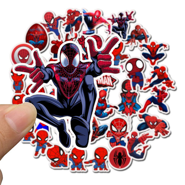 35 kpl Spiderman Irrotettavat Vedenpitävät PVC-Tarrat Tarra DIY Matkatavaroiden Jääkaapin Koristelu 35pcs