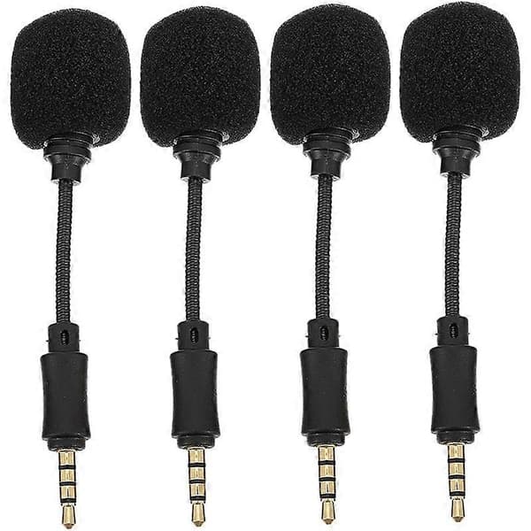 4 mikrofonin sarja puhelimelle/PC:lle, USB, musta