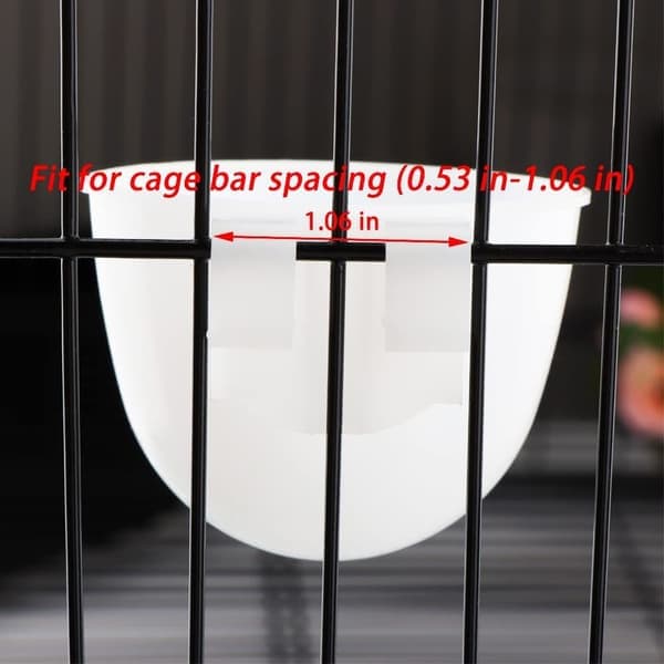 6 Pcs Mini Hanging Feeder Feeding Bowl Food Dish