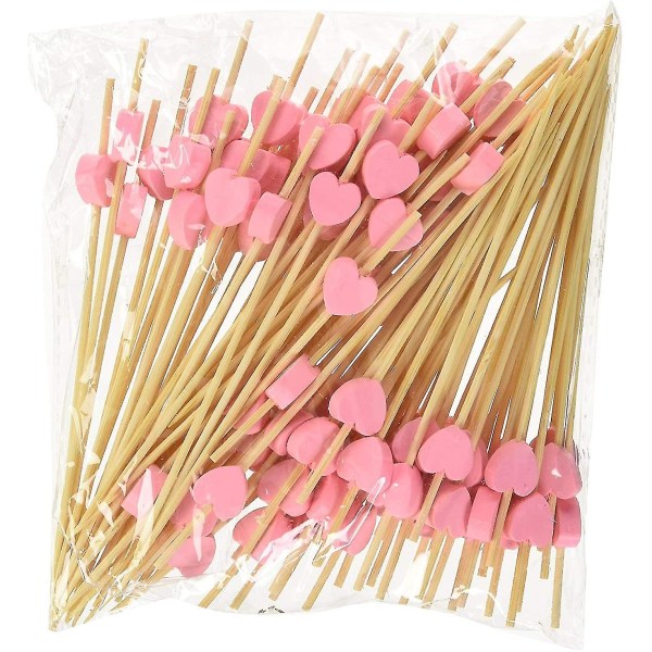 100 Counts Håndlavede 4,7" Cocktail Sticks Sandwich Frugt Tandstikker Cocktail Picks Festartikler