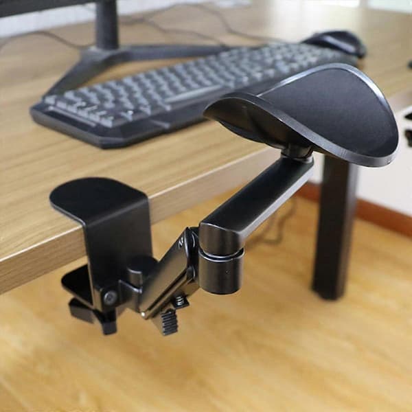 Ergonomisk armlen håndleddsstøtte for skrivebord, datamaskin armlenbrakett for stol, musematte armlenbrakett konsoll