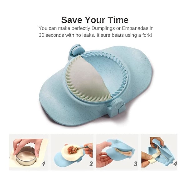 Dumpling Maker, Empanadas Press Mold Maker Set Med Dej Cutter, Dumpling Mold Set Og Cutter Til P