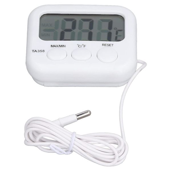Vandtermometer, LCD Digital Display Temperaturmålingsværktøj til Fiskedam Akvarium, -40~70