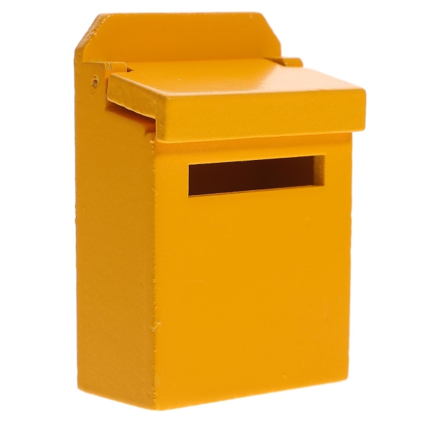 Flip Mailbox Malli Pienoispostilaatikko Puinen Miniatyyri Huonekalut Tee itse askarteluleikkisarja lapsille Tee itse