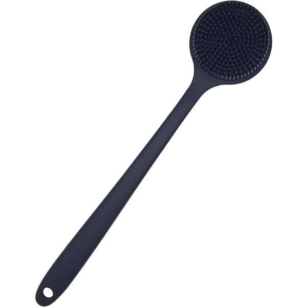 Back Scrubber for Shower Back Brush Soft Silicone Bath Body Brush with Long Handle, BPA-Free, Hypoallergenic