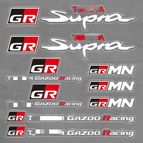 Bil klistremerke Gazoo Racing Gr Logo Emblem Auto Decal Stickers - Automotive Interiør Stickers GR-1