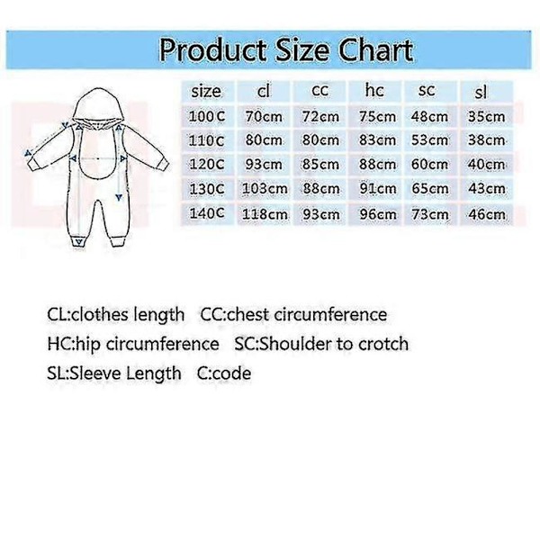 Fleece 's Sie Pyjamas Dyrepyjamas Kostume Ed 140