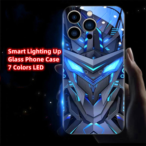 Passer til iPhone telefoncover, telefoncover med oplyste lamper, personlige og cool anti-drop iPhone telefoncover Type 2 Type 2 iPhone 13 Mini