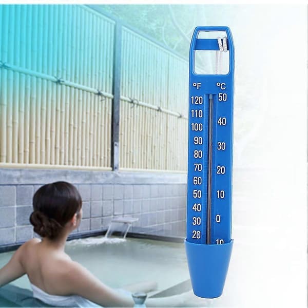 Pool flydende termometer Vandtermometer med snor Svømmebassin Spa Badekar