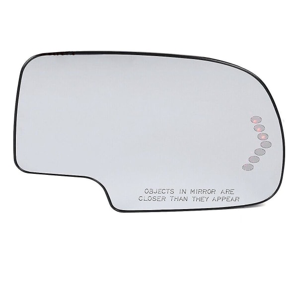 Oppvarmet sidespeilglass for høyre fordør til Chevy 2003 - 2007 88944392