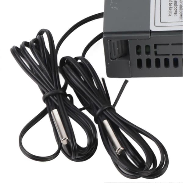 Dobbelt display dobbelt probe sensor temperatur termostat controller (110-220VAC)