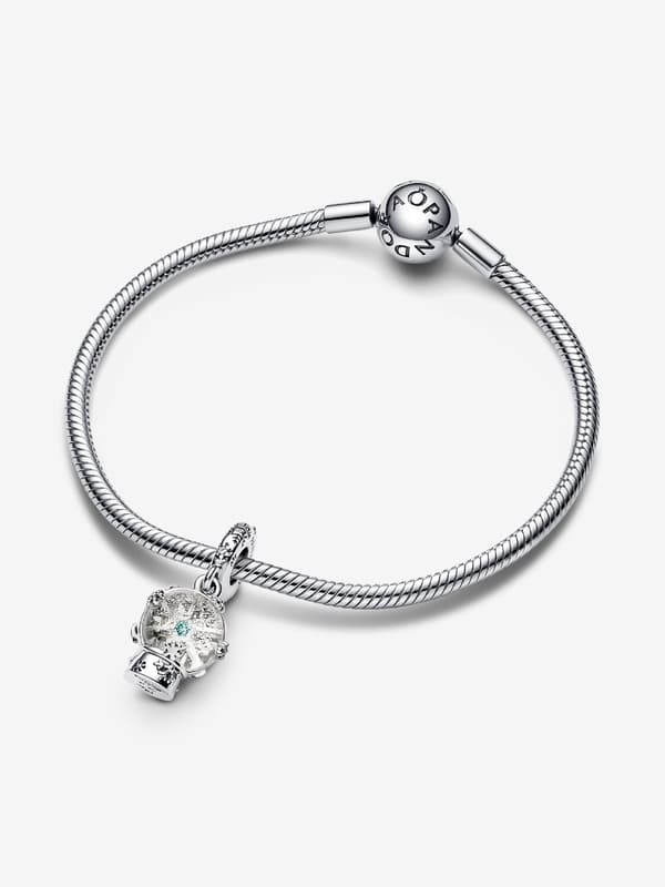 Pandora - Snøfnugg Snøkule Anheng - Sterlingsølv