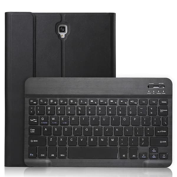 Bluetooth Tangentbord Läderfodral för Galaxy Tab S4 10.5 T830 / T835 Black