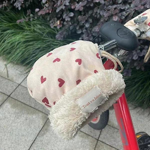 Vindtäta barnvagnshandskar - Vintervantar med tecknat tryck Beige Rainbow