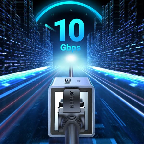 UGREEN Cat8-Cat5 RJ45 Netværksadapter 10Gbit/s Blå size 26
