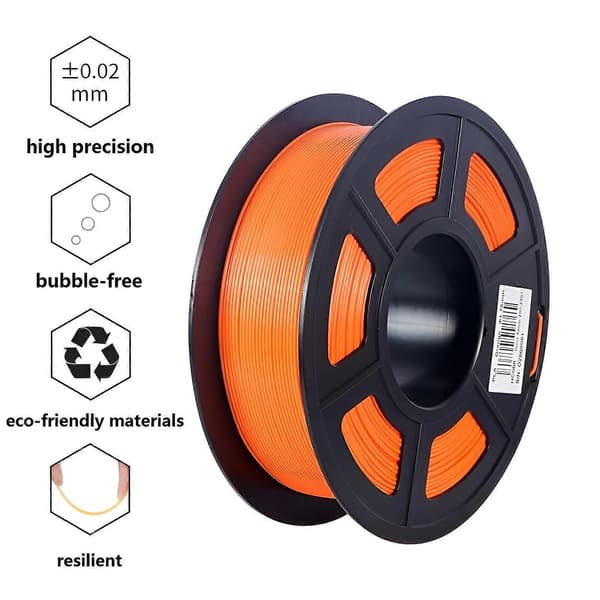 3D-printerfilament PLA PETG plast 1 kg 1,75 mm, flokefri, 3D-utskriftstrådmaterialer