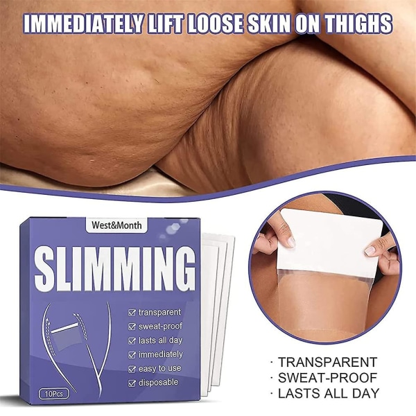 30 st Skinnier Tightening Leg Mask, Skinnier Tightening & Anti Cellulite Lårplåster, Lårlyfttejp