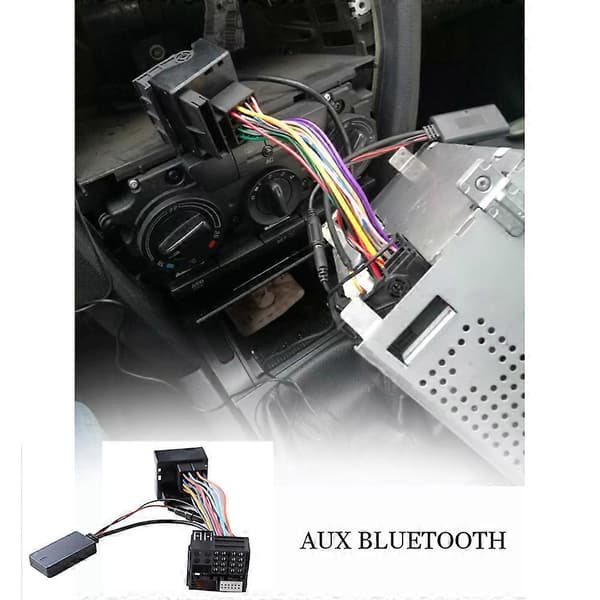 Bil Bluetooth Ljudadapter för 307 408 508 för C2 C5 RD45 RD4 Ljudkabel Black