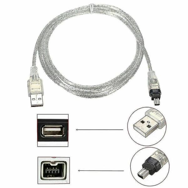USB-datakabel til Mini DV MiniDV FireWire IEEE 1394 HDV-videokamera til redigering på PC