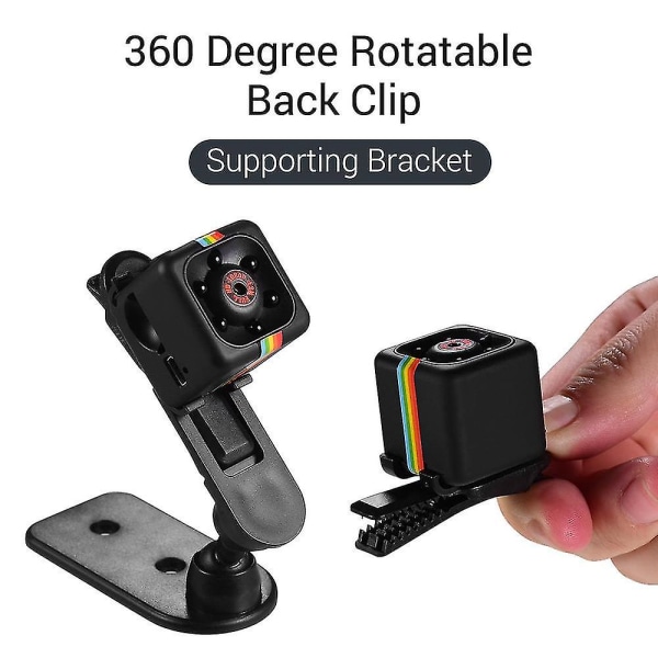 Mini Cube Kamera 720p Hd Ir Night Vision 120 grader vidvinkel 32gb udvidet hukommelse black