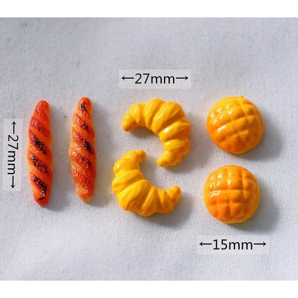 Miniatyr møbler leketøy dukkehus DIY dekorasjon tilbehør mini horn nuddelpose ananas brød