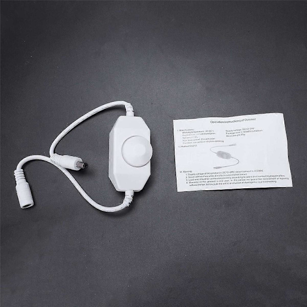 12V / 24V 6A LED lysdæmper controller juster lysstyrke, hvid