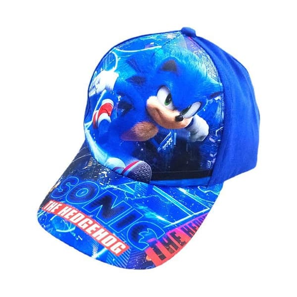 Sonic Anime Tecknad Tryckt Baseballkeps Justerbar Keps för Barn