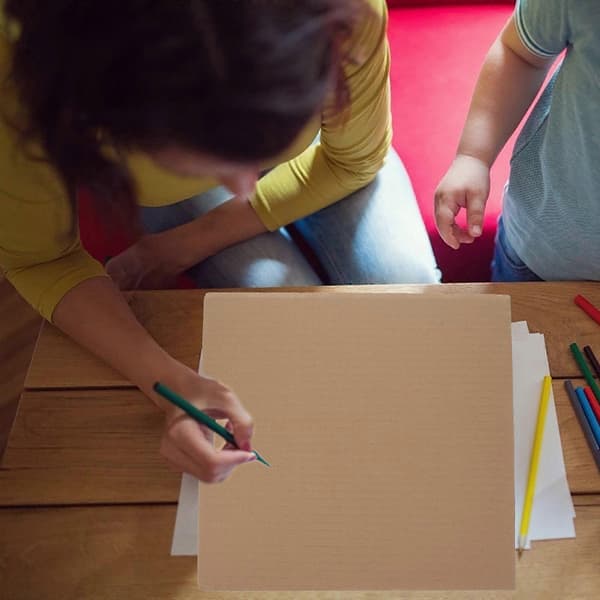 12 stk. pappark dobbeltsidig DIY papphåndverk pakkepappmateriale