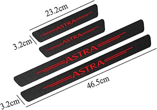 4-pack Kolfiber Dörrtröskelskydd för Opel OPC Astra J H G K