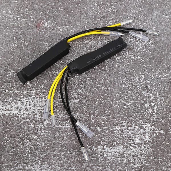 2 stk. DC12V 21W LED Modstandsdekoder Fejlfri Canceller Ensidig Ledning til Motorcykel Blinklys