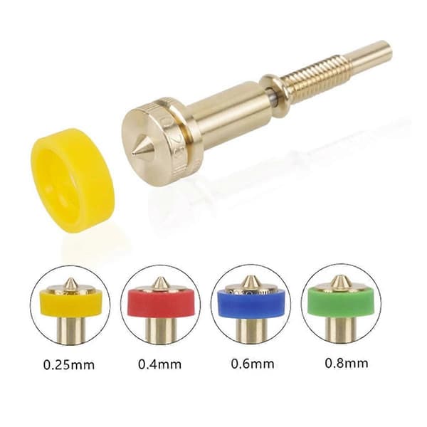 Integrerte dyser i messing 0,8 mm for Hotend Extruder-skriver