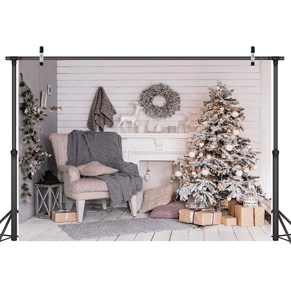 7x5ft God Jul Julegave Bakgrunn Hvit Varm Scene Bakgrunn Vinyl Fotografi Bakgrunn For Julefest Fest Studio Rekvisita