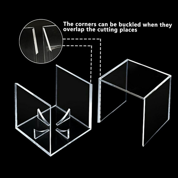 Baseballfodral Baseball Display Cube Genomskinlig Displayfodral