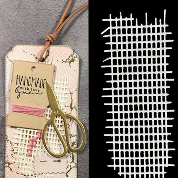 Metal Mesh Baggrund Cutting Dies Stencils Scrapbooking Diy Embossing Die One Size