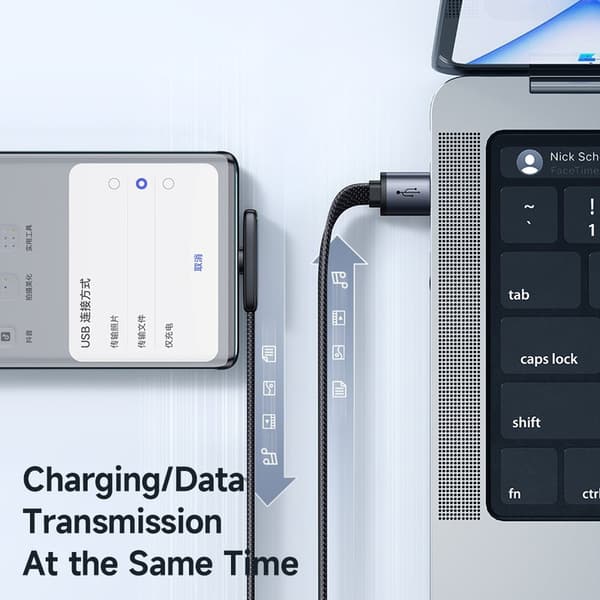 Mcdodo 1,2 m 100 W 6 A USB-C Albue Kabel Sort size 80