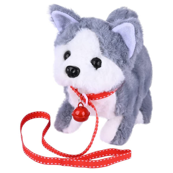 Plysj Teddy Toy Valp Elektronisk Interaktiv Kjæledyr Hund - Gåing, Bjeffing, Halevift, Strekking Ledsagerdyr For Barn