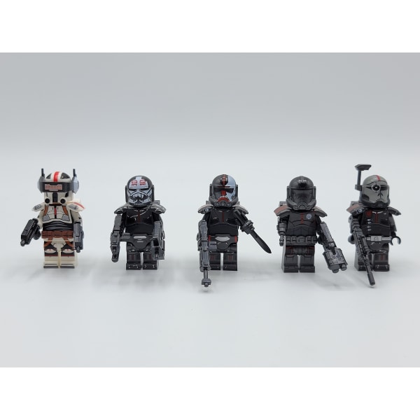 Star Wars Bad Batch Tilpasset Minifigur 5stk Sett[hs]