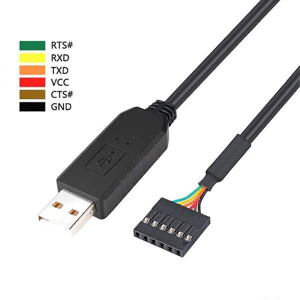 6Pin TTL-232R-3V3 FT232 USB 2.0 til TTL 5V 3.3V Nedlasting Debug Kabel Adapter Modul for