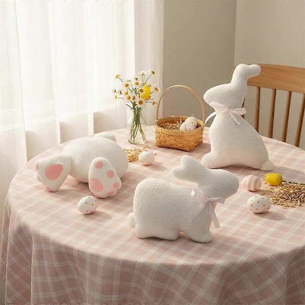 Påskehare-rumpeformet putepute Vår Varm Hjemmeatmosfære Dekor Sofapynt Julegave Standing Rabbit