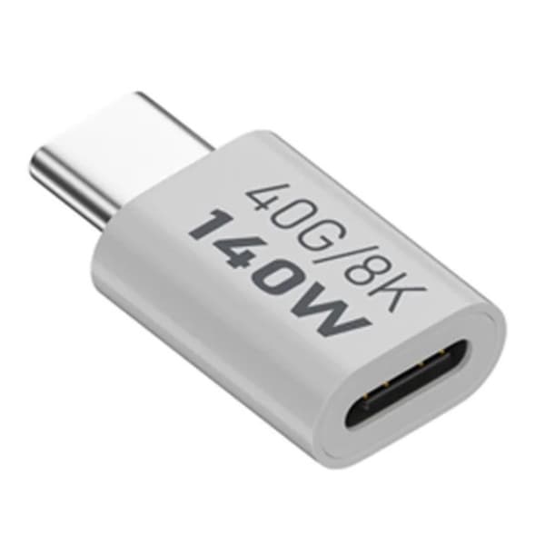 140W USB 3.1 USB-C Hane till USB-C Hona Adapter 8K 40Gbps Vit size 7