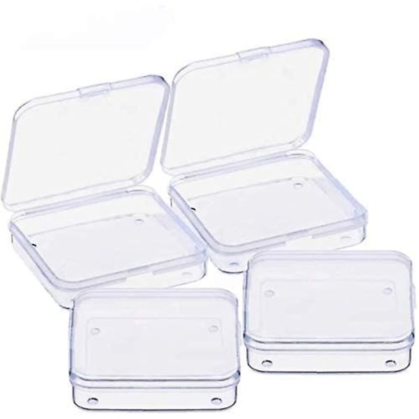 18 pakke mini klar plast perle oppbevaringsbeholdere Eske med lokk