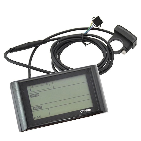 Sw900 Ebike LCD-näyttö 24v/36v/48v52v/60v sähköpyörän LCD-mittaripaneelinäyttö sähköpyörän laskemiseen