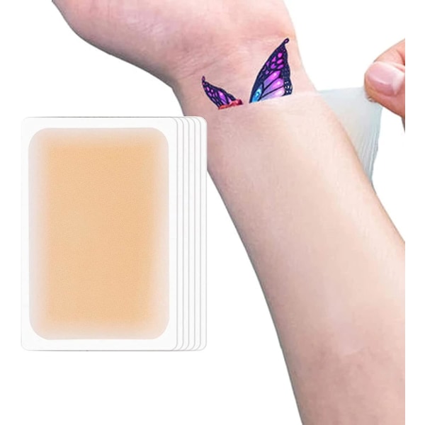 12 stk. Tattoo Cover Up Sticker, Ultratynd Usynlig åndbar Vandtæt Tatovering Skjulning Tape Tatovering Flaw Skjul Tape Ar Covering Sticker -f