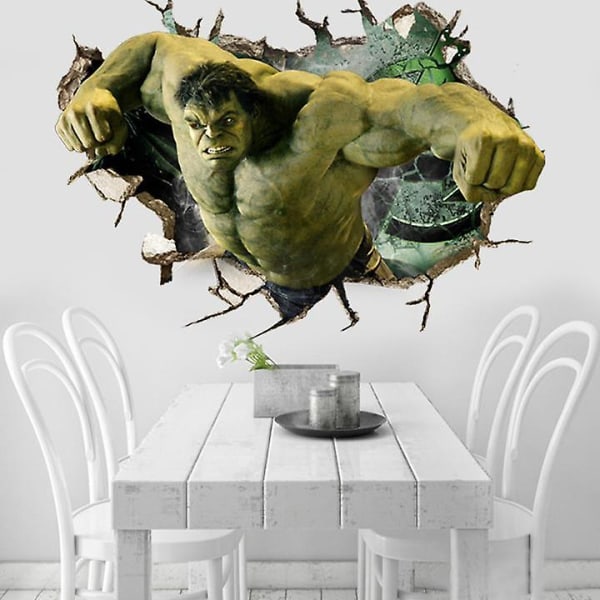 3D Hulk läpimurto seinätarra Avengers-seinätarrat lastenhuoneen sisustukseen A027 Hulk3 50*70cm