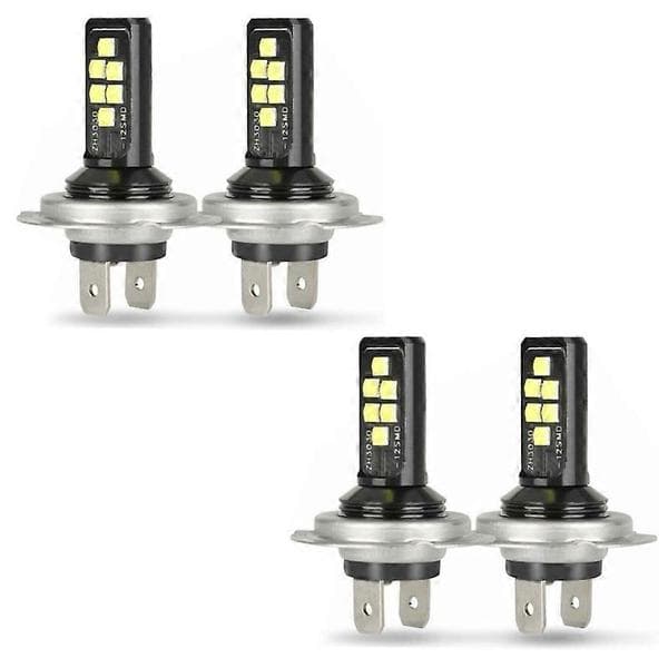 4X H7 LED-frontlykter for nærlys, 60000LM, 6000K, 220W, kaldhvit